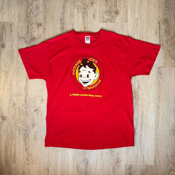 Fruit Of The Loom Average Joe's Gymnasium Red XL Dodgeball Movie Promo Tee - Picture 1 of 5